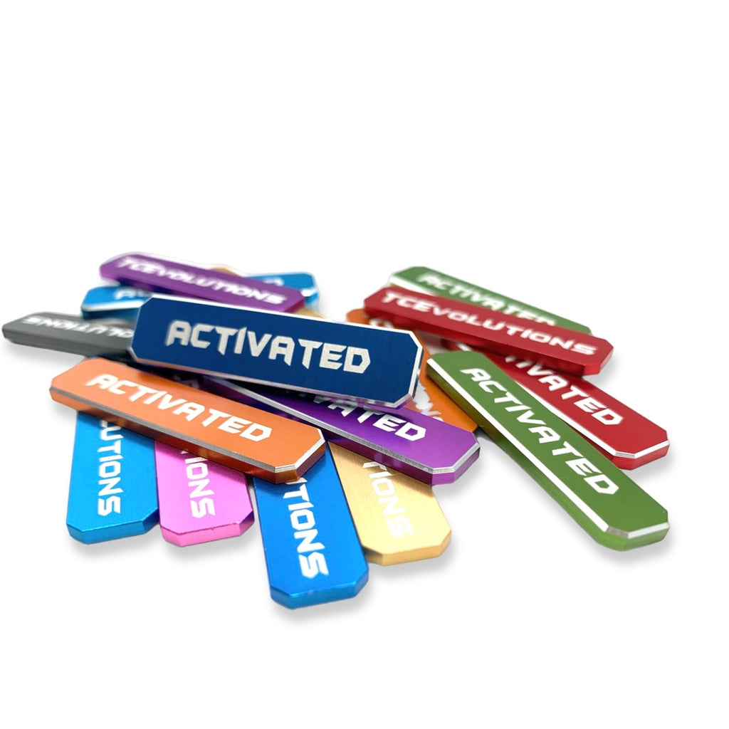 Aluminum Metal "Activated" Markers for TCG (One Piece, Riftbound)