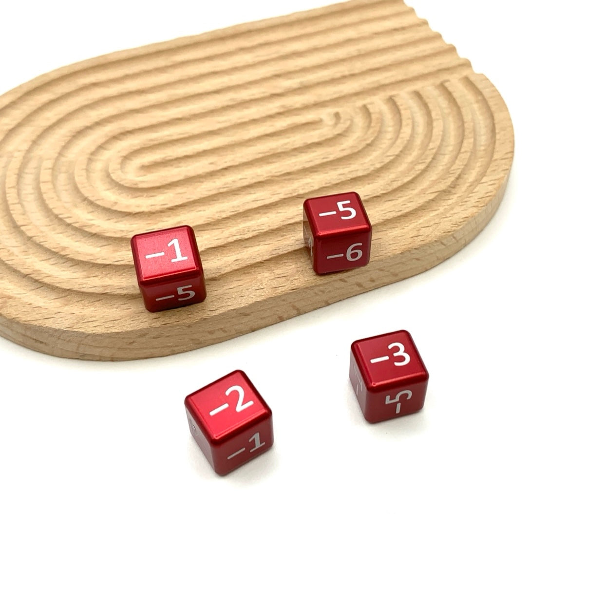 Aluminum Metal TCG minus 1-6 Counters for Riftbound, One Piece, Lorcana, Digimon