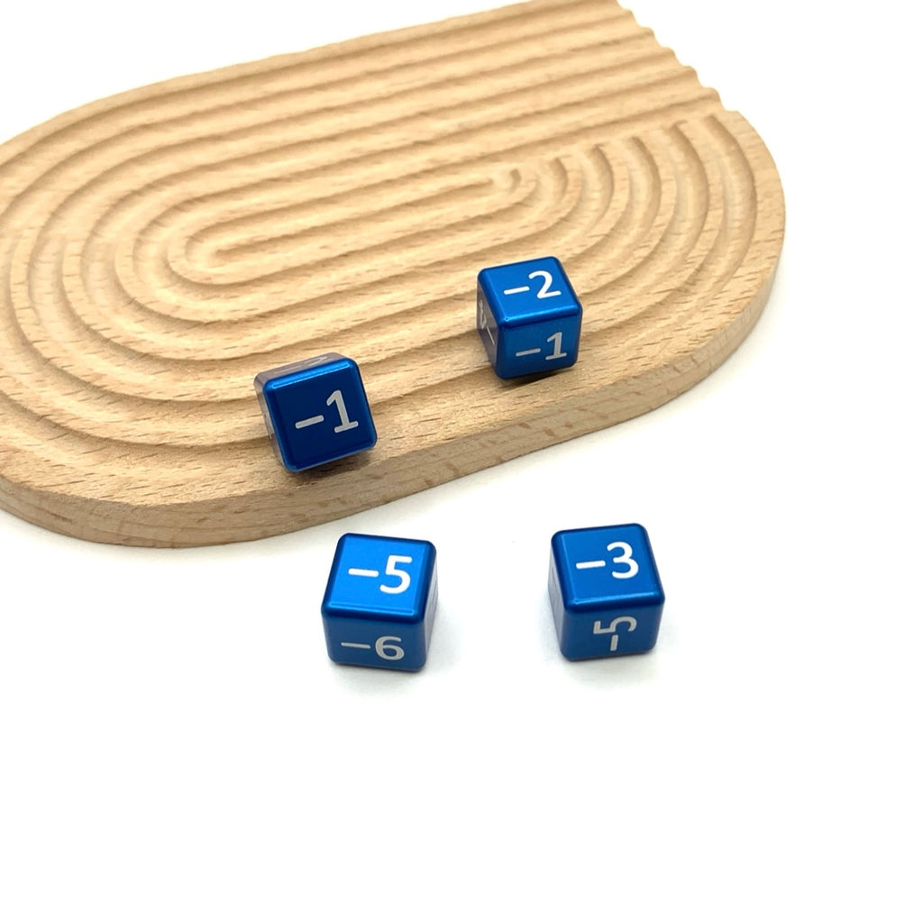 Aluminum Metal TCG minus 1-6 Counters for Riftbound, One Piece, Lorcana, Digimon