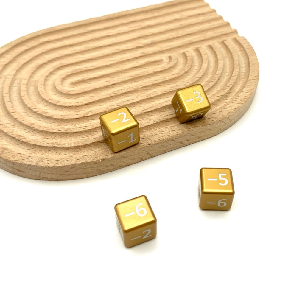 Aluminum Metal TCG minus 1-6 Counters for Riftbound, One Piece, Lorcana, Digimon