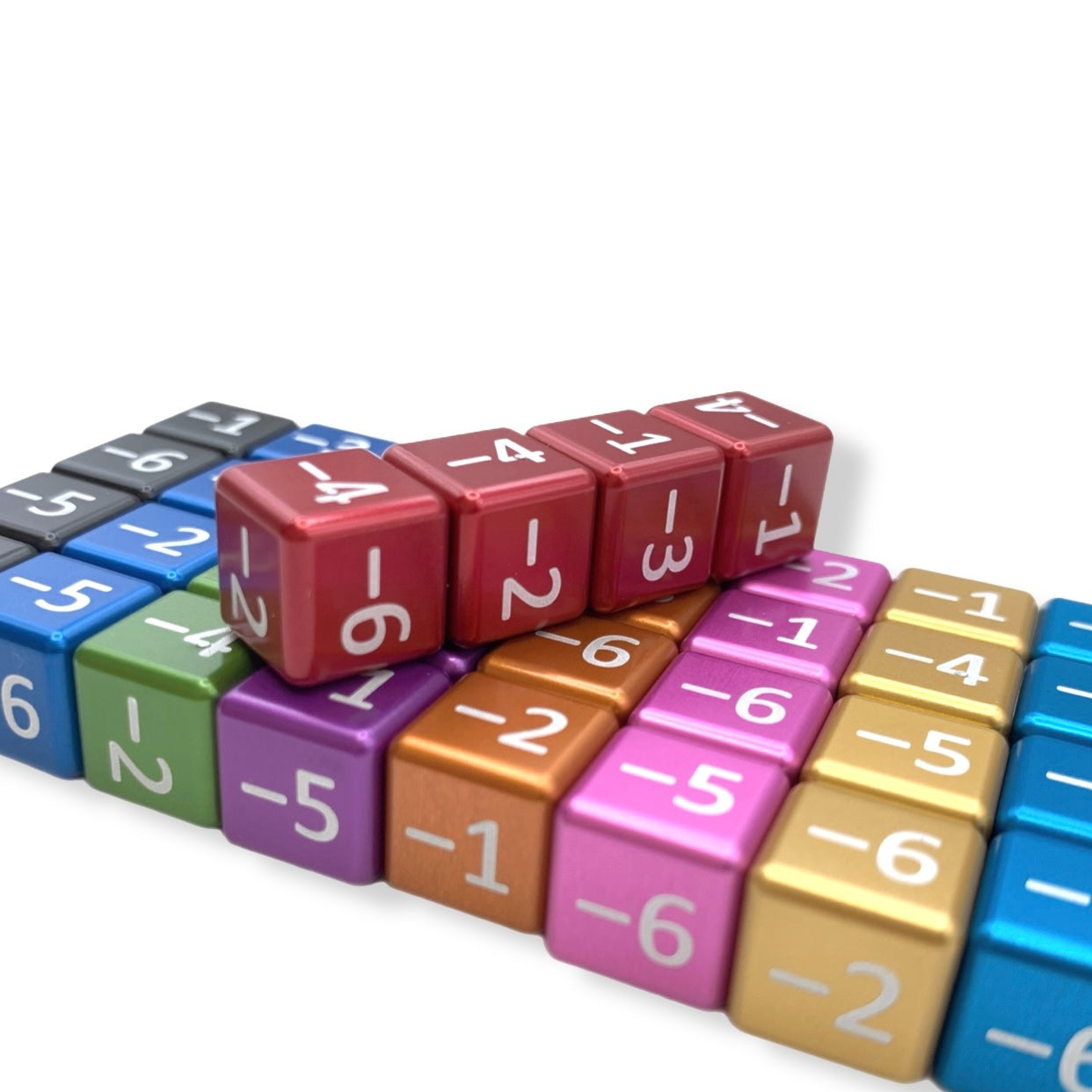 Aluminum Metal TCG minus 1-6 Counters for Riftbound, One Piece, Lorcana, Digimon