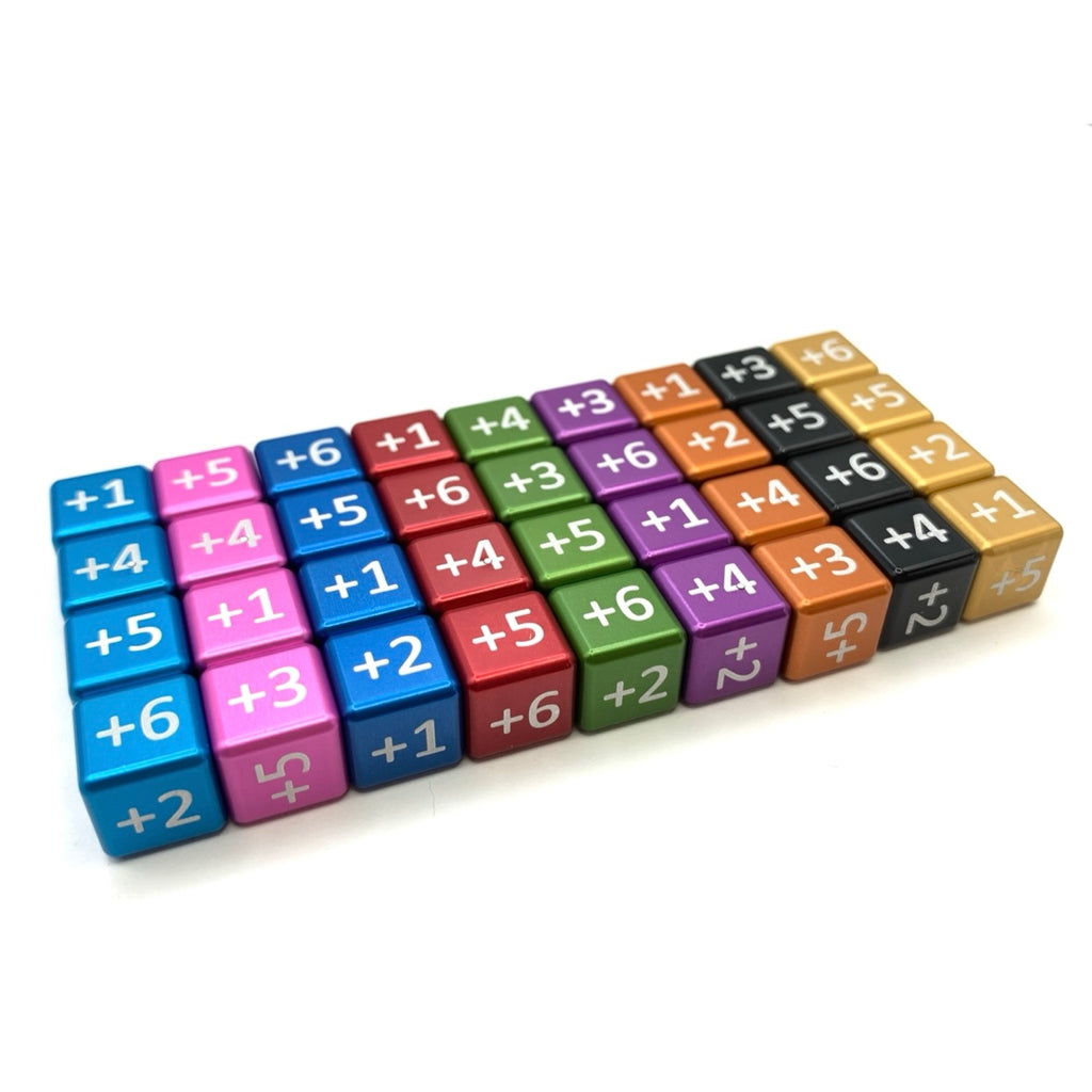 Aluminum Metal TCG Plus 1-6 Counters for Riftbound, One Piece, Lorcana, Digimon