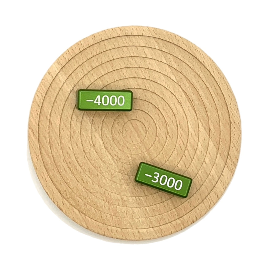 Aluminum Metal TCG minus 1000-4000 Power blocks, works for One Piece, Digimon and others