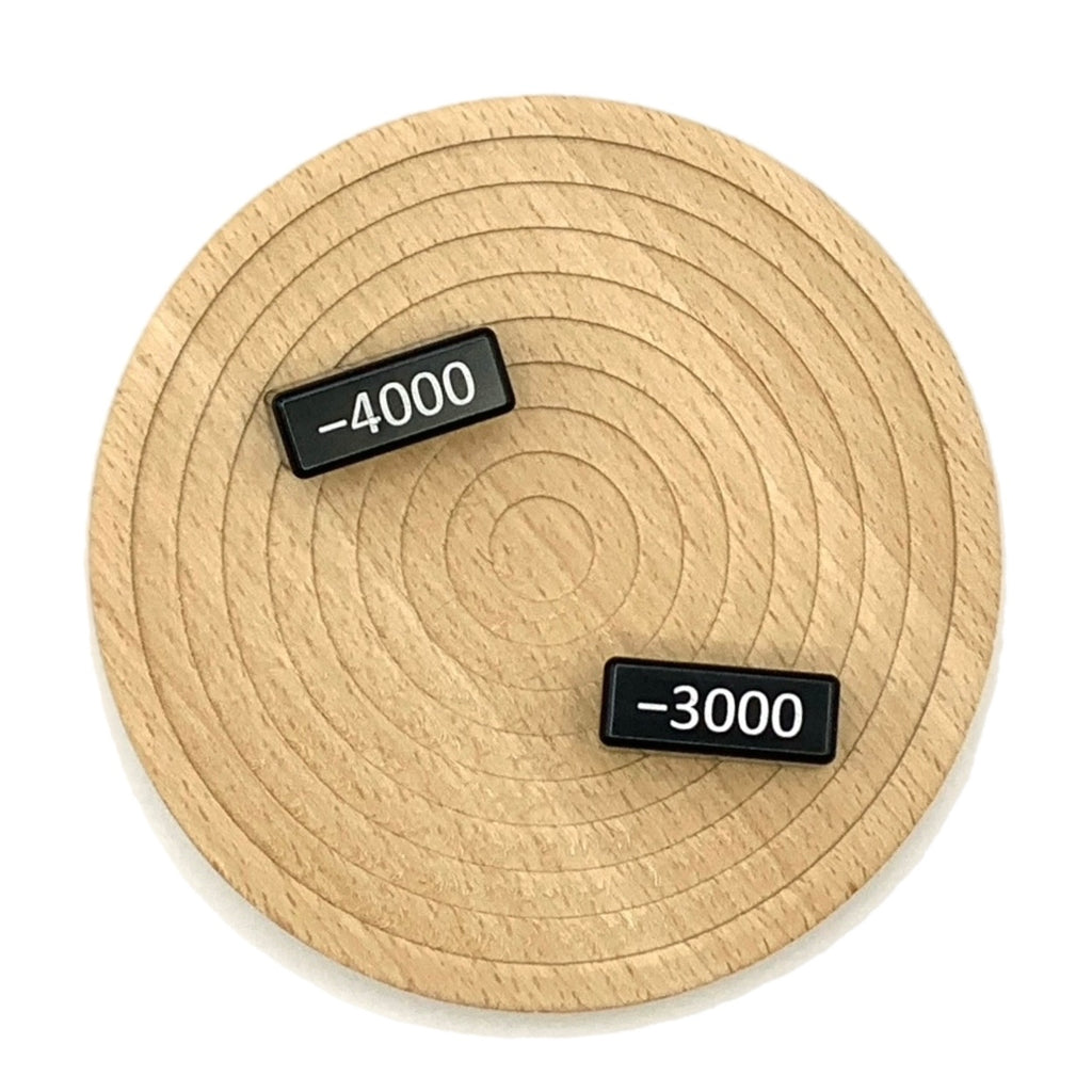 Aluminum Metal TCG minus 1000-4000 Power blocks, works for One Piece, Digimon and others