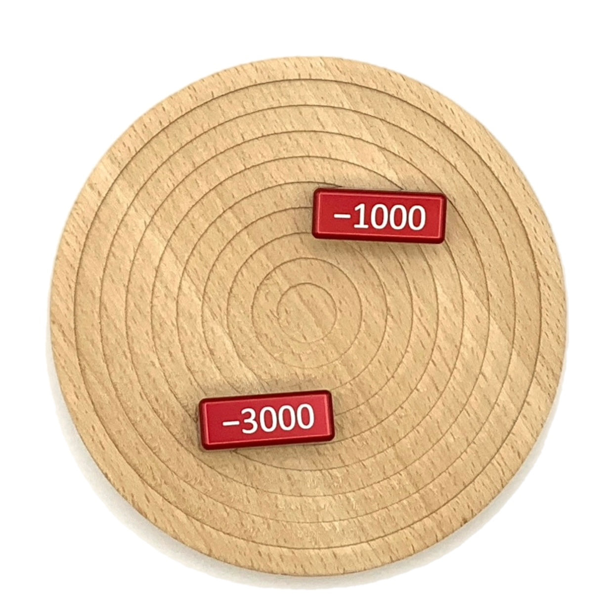 Aluminum Metal TCG minus 1000-4000 Power blocks, works for One Piece, Digimon and others