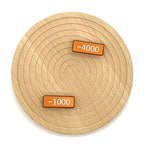 Aluminum Metal TCG minus 1000-4000 Power blocks, works for One Piece, Digimon and others