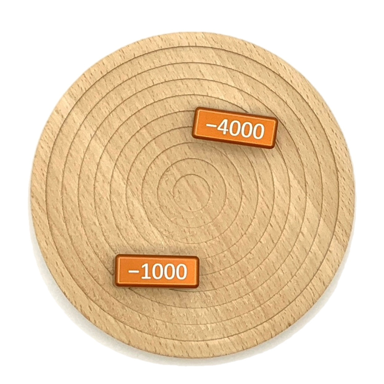 Aluminum Metal TCG minus 1000-4000 Power blocks, works for One Piece, Digimon and others