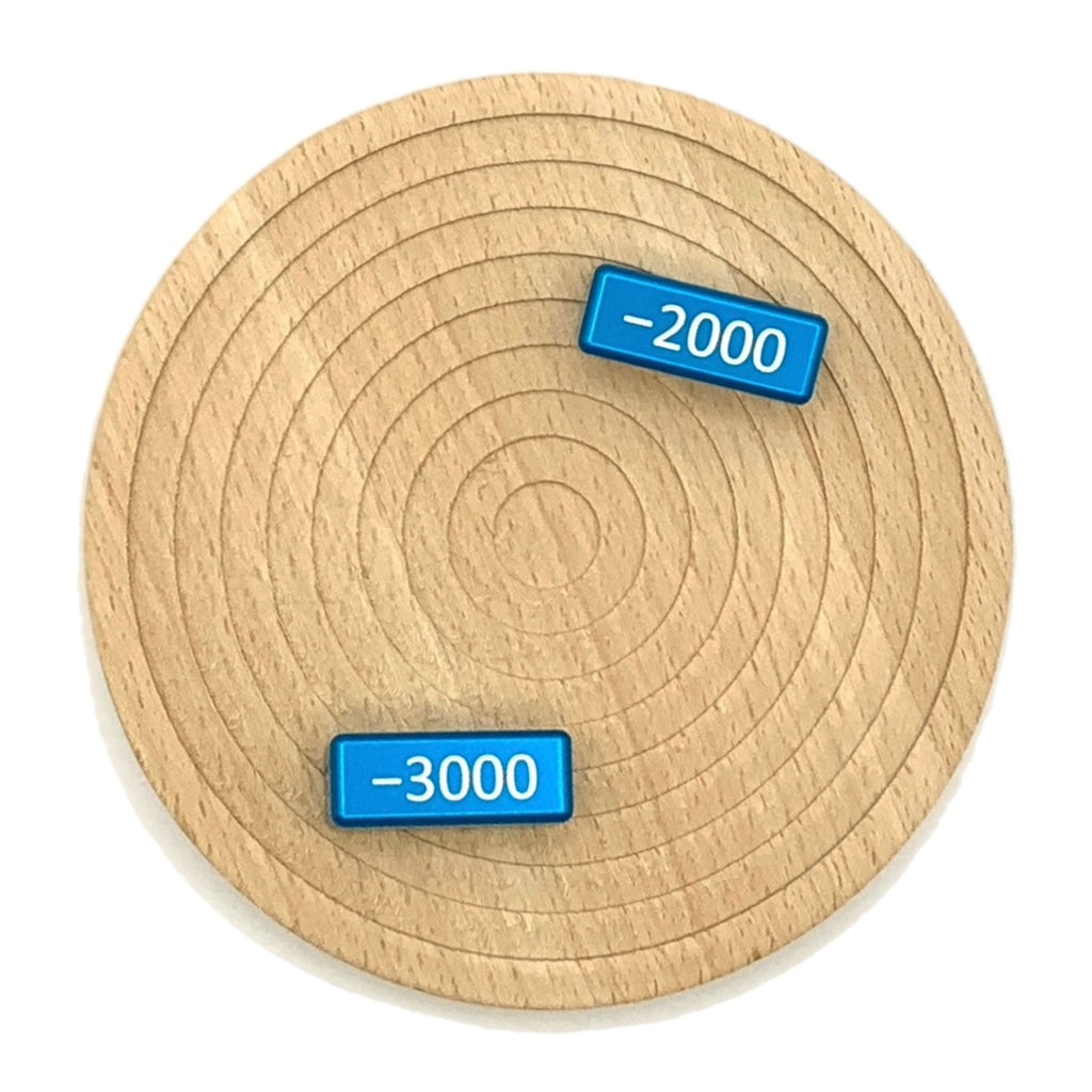 Aluminum Metal TCG minus 1000-4000 Power blocks, works for One Piece, Digimon and others