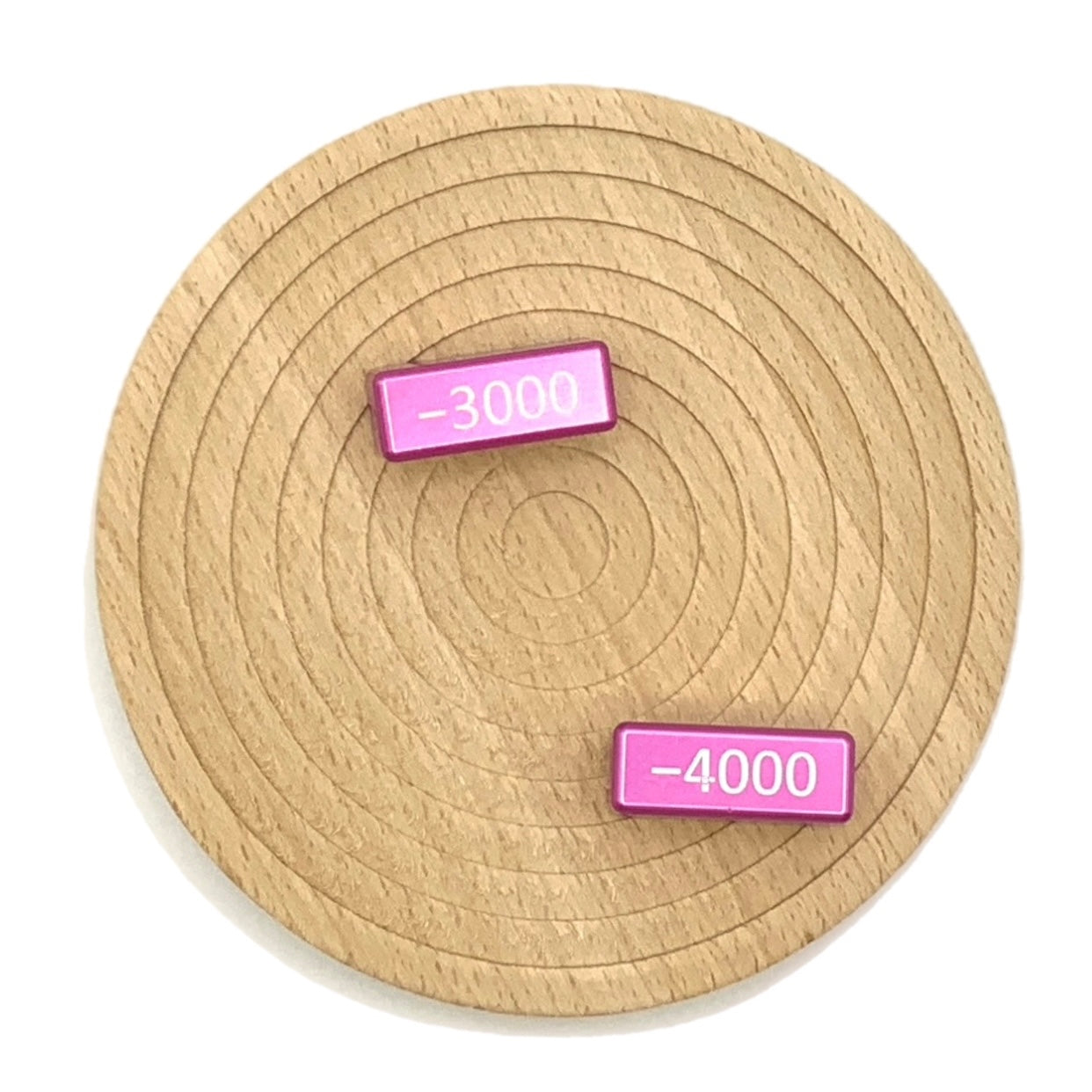 Aluminum Metal TCG minus 1000-4000 Power blocks, works for One Piece, Digimon and others