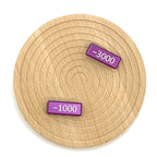 Aluminum Metal TCG minus 1000-4000 Power blocks, works for One Piece, Digimon and others