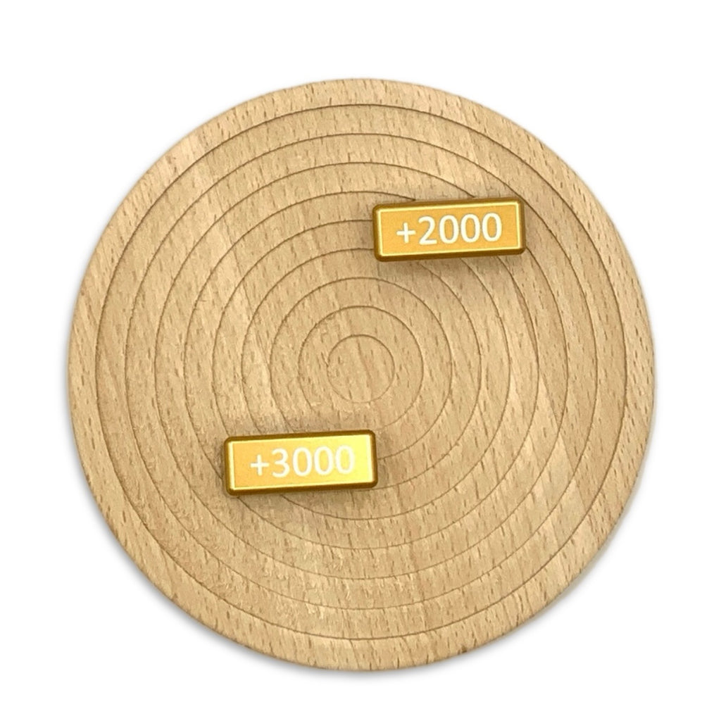 Aluminum Metal TCG Plus 1000-4000 Power blocks, works for One Piece, Digimon and others