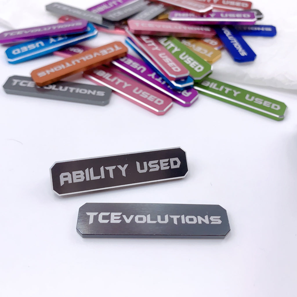 Close-up metal Pokémon TCG Classic Ability Markers dice – durable aluminum gaming counters – TCEvolutions US